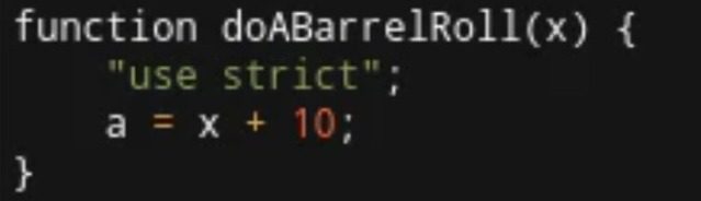 use strict code