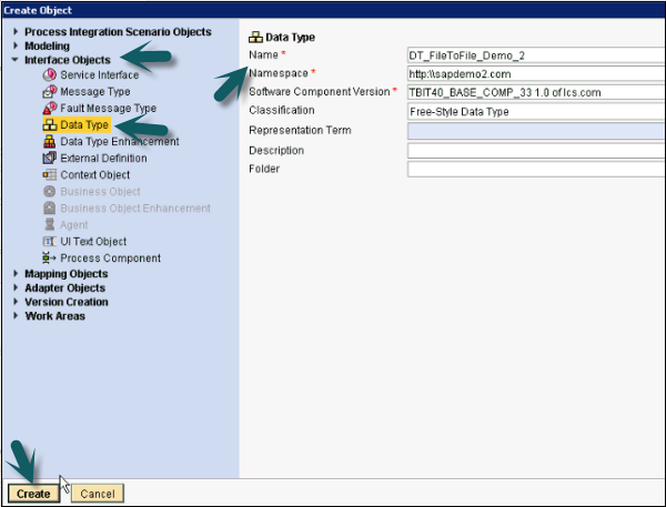 Namespace Is Saved In The Integration Repository