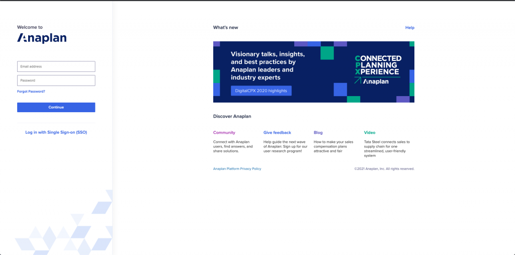 Anaplan technical documentation