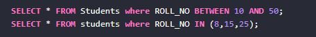 conditional operators