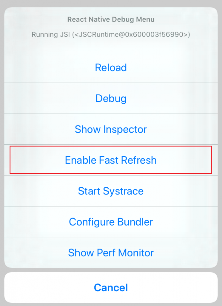 Fast Refresh