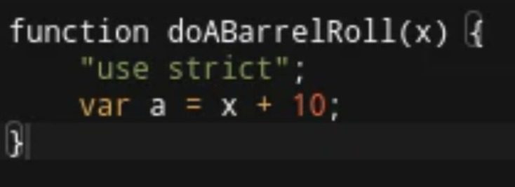 use strict code
