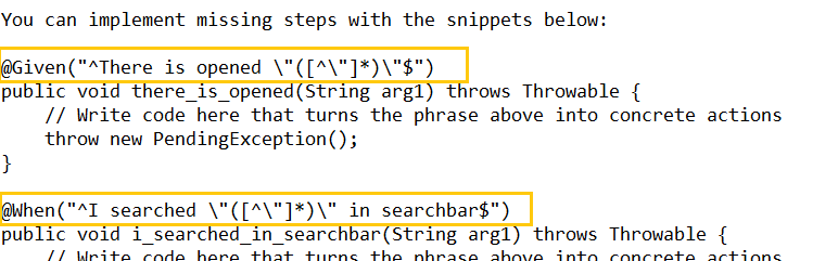 parameterization in Cucumber