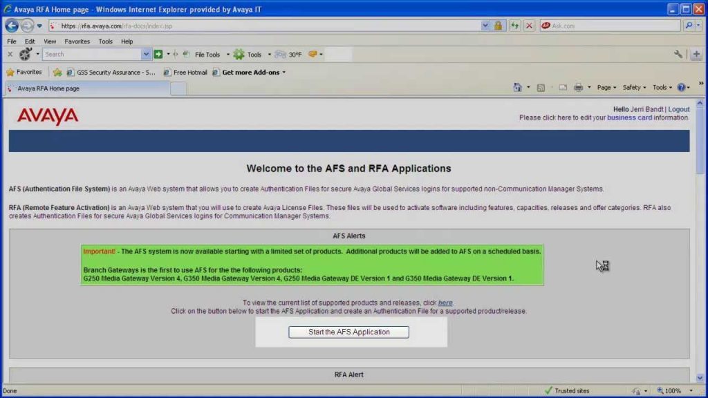 Authentication File