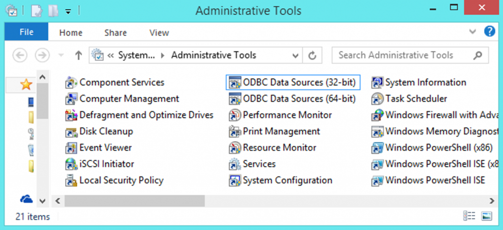 NICE administrator window components