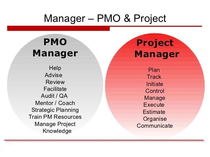 PMO and a project manager