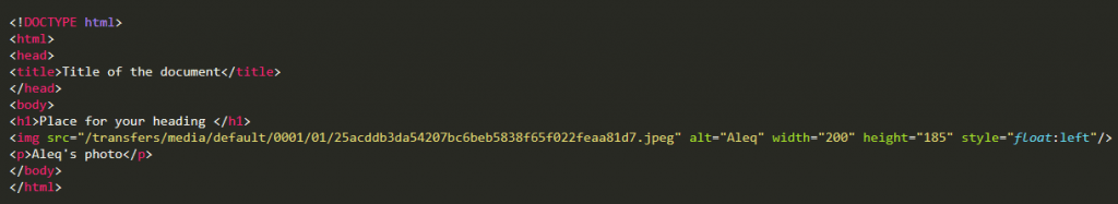 HTML Code