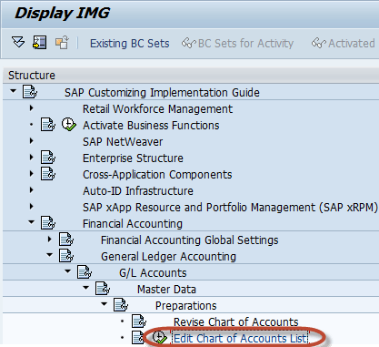 How to characterize Chart of Accounts in SAP?