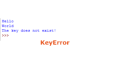 Python KeyError