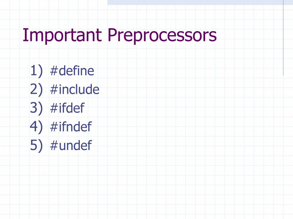  C# Preprocessor Importance  