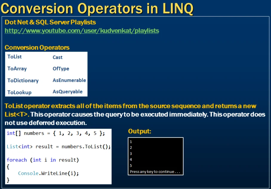 Conversion Operators
