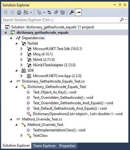 Dictionary Collection in C#