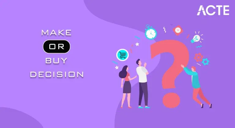 Make or Buy Decision Tutorial ACTE