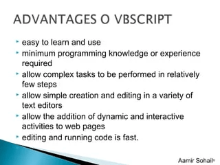 VB Script Interview Questions and Answers