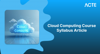 Cloud Computing Syllabus Article