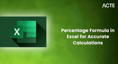 Percentage Formula in Excel for Accurate Calculations Article