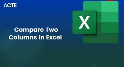 Compare Two Columns in Excel Article