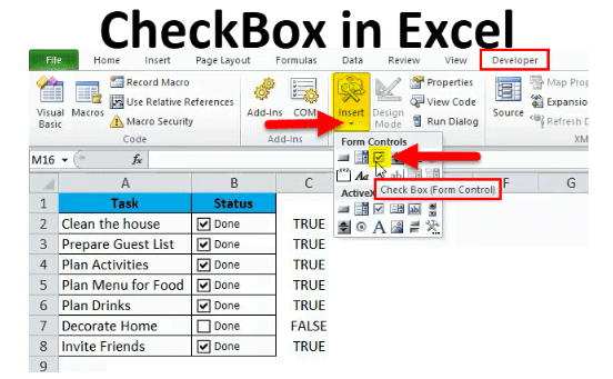 How to Set Up an Excel Checkbox