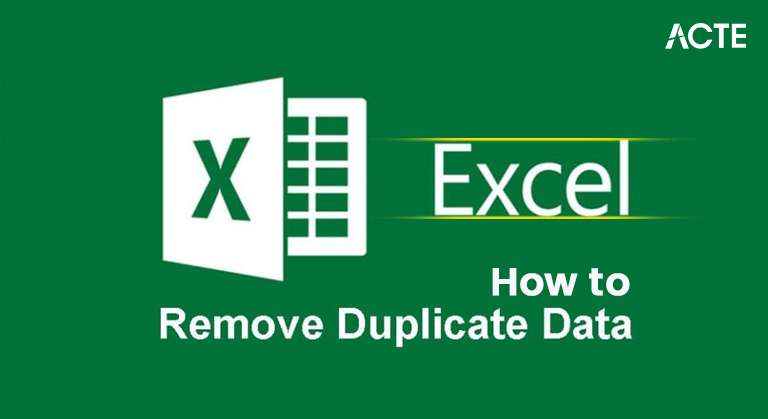 Remove Duplicate Data from Excel Article