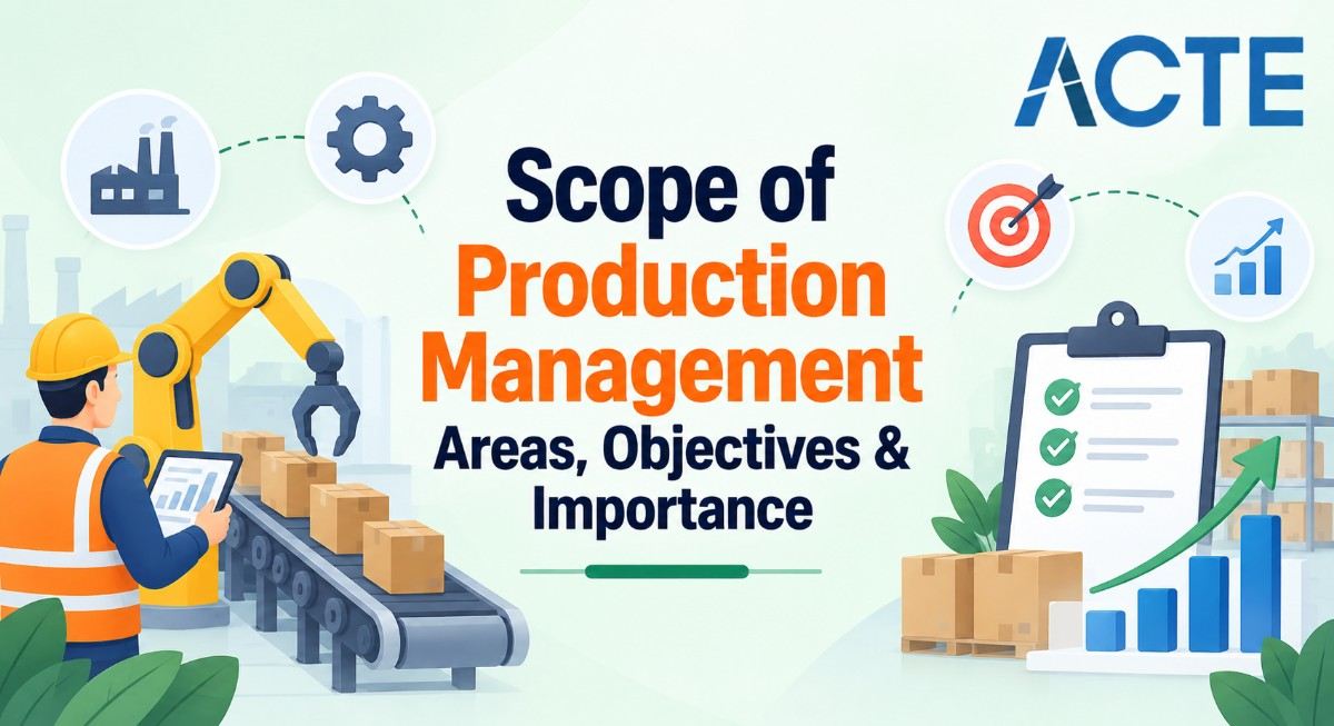 Scope of Production Management: Areas, Objectives & Importance Article