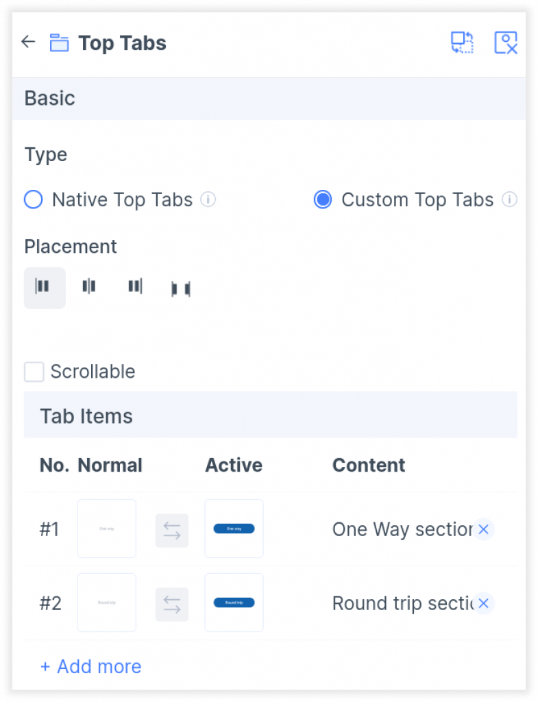Styling Tabs in React