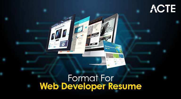 Format For Web Developer Resume Article