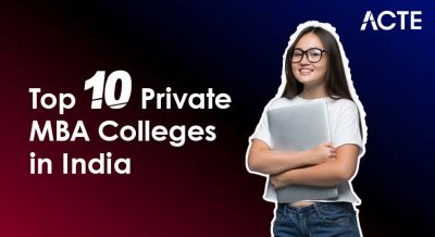 Top 10 Private MBA Colleges in India Article