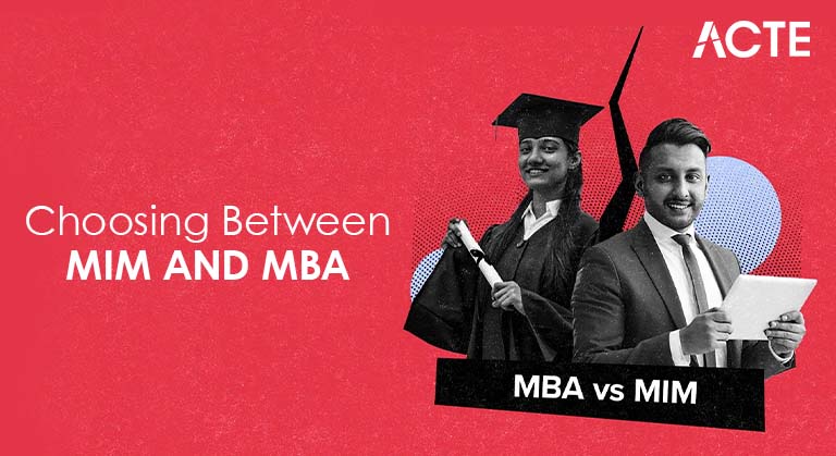 Choosing Between MiM and MBA Article