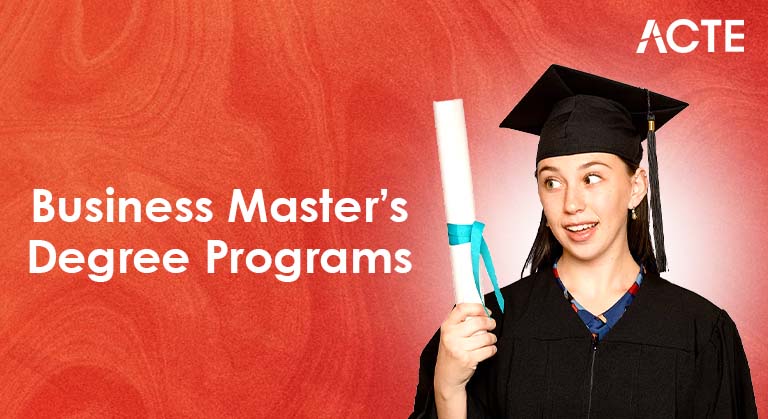 Business Master’s Degree Programs Article