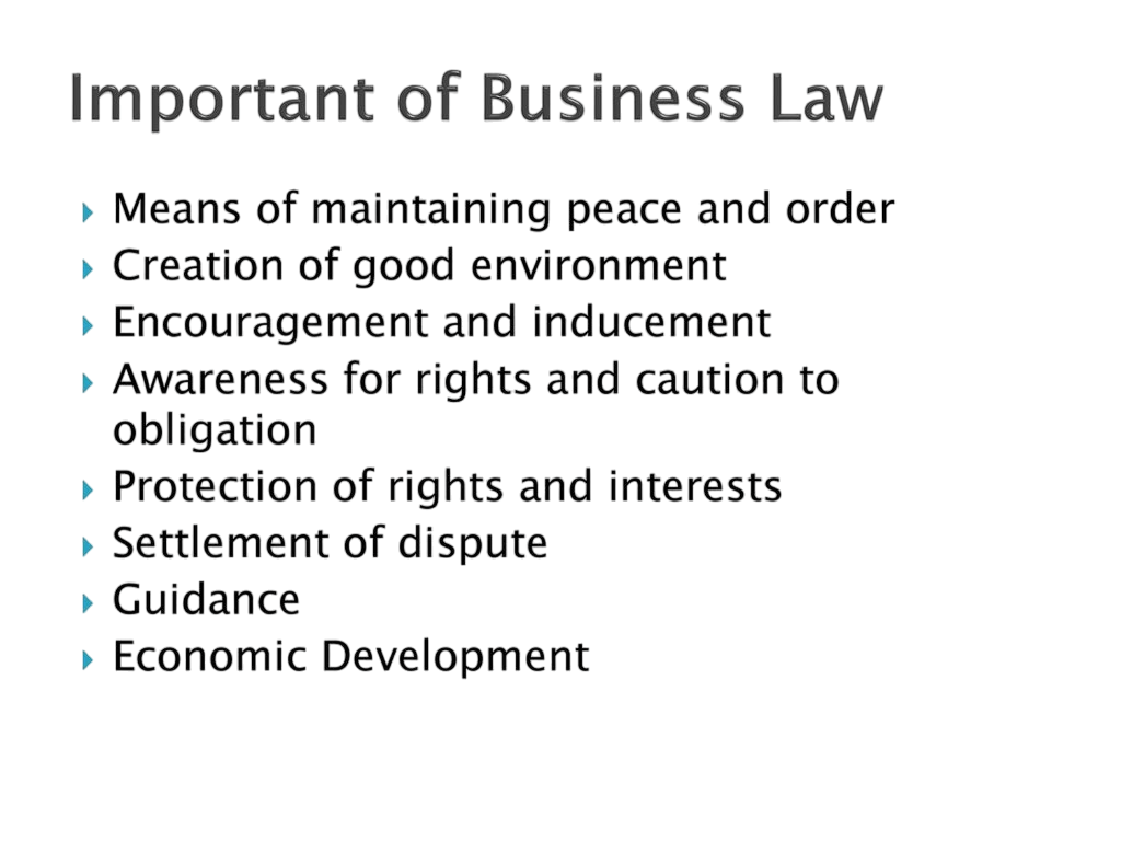 Important+of+Business Law Article