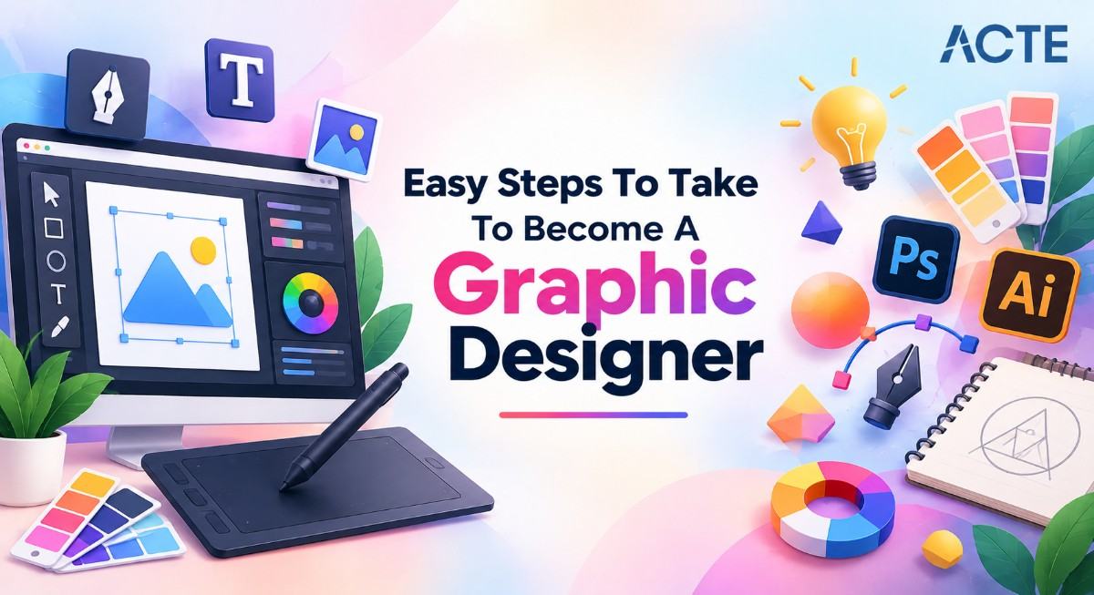 Easy Steps To Take To Become A Graphic Designer - ACTE
