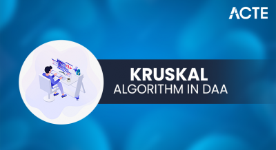 Kruskal Algorithm in DAA Article