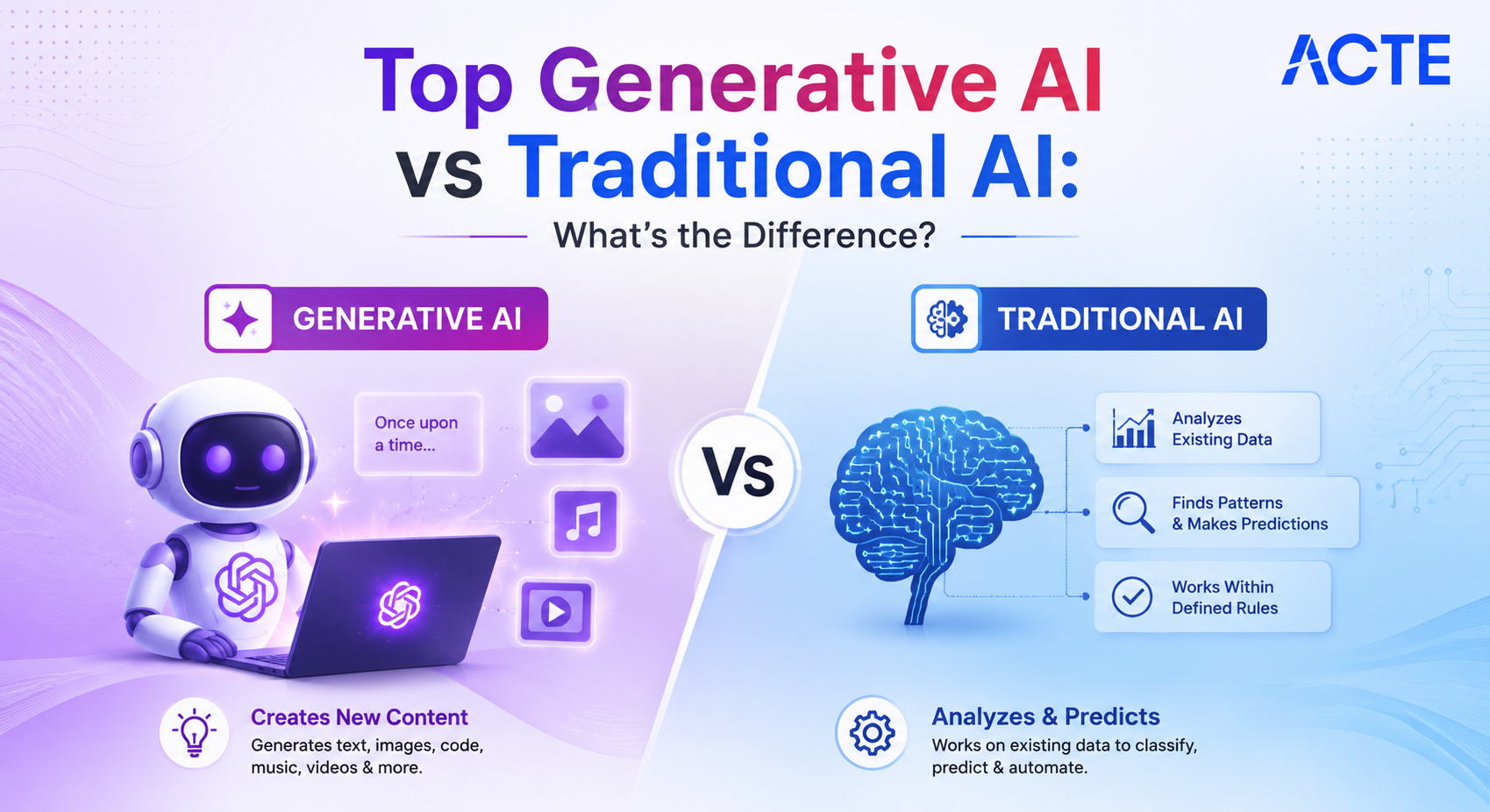 The Key Differences Between Gen AI And Traditional AI | Updated 2026