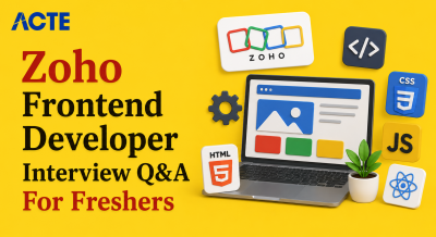 Zoho Frontend Developer Interview Questions For Freshers