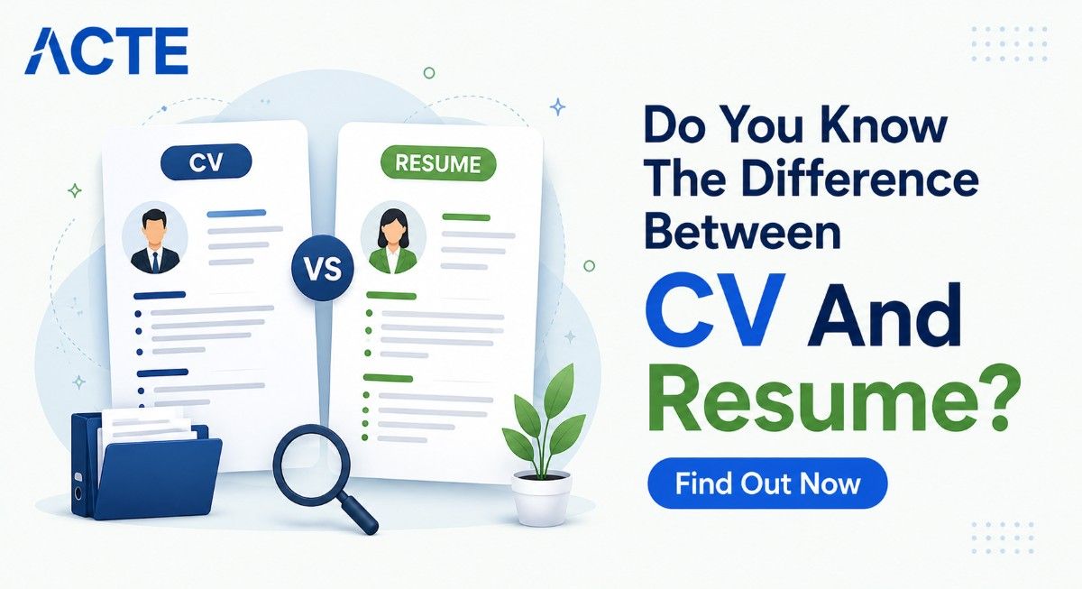 Do You Know The Difference Between CV And Resume? Find Out Now Article