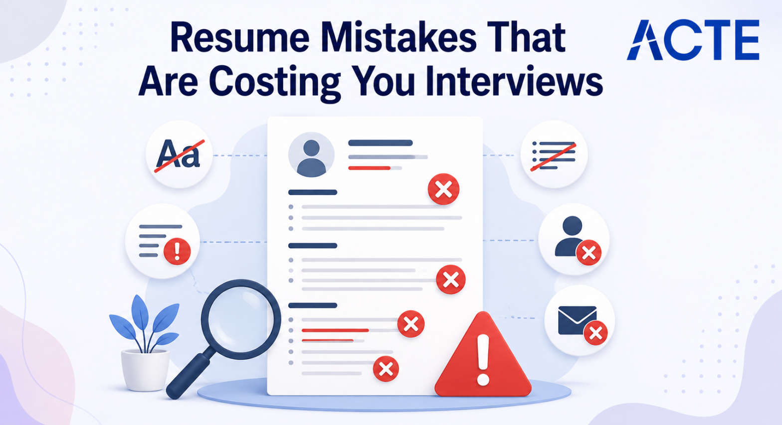 Resume Mistakes That Are Costing You Interviews Article