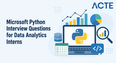 Microsoft Python Interview Questions for Data Analytics Interns Interview Question