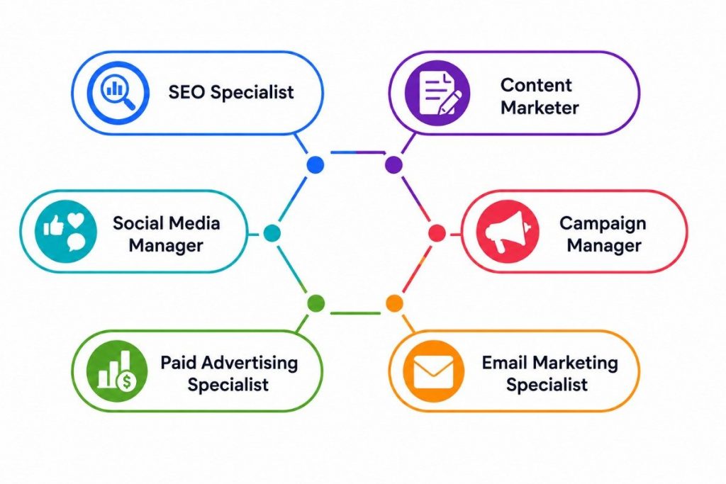 SEO, Content, Social Media, and Campaign Management Roles
Article